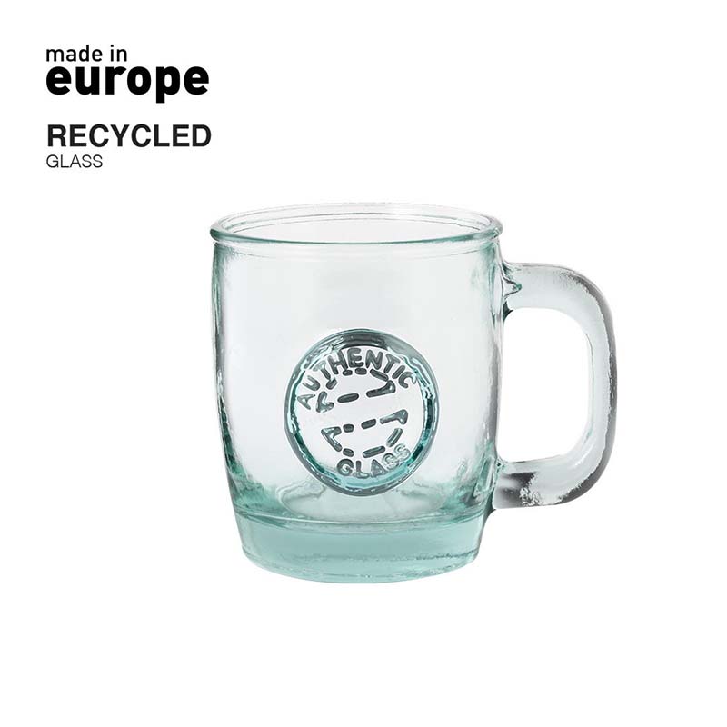 Mok van gerecycled glas | Eco geschenk